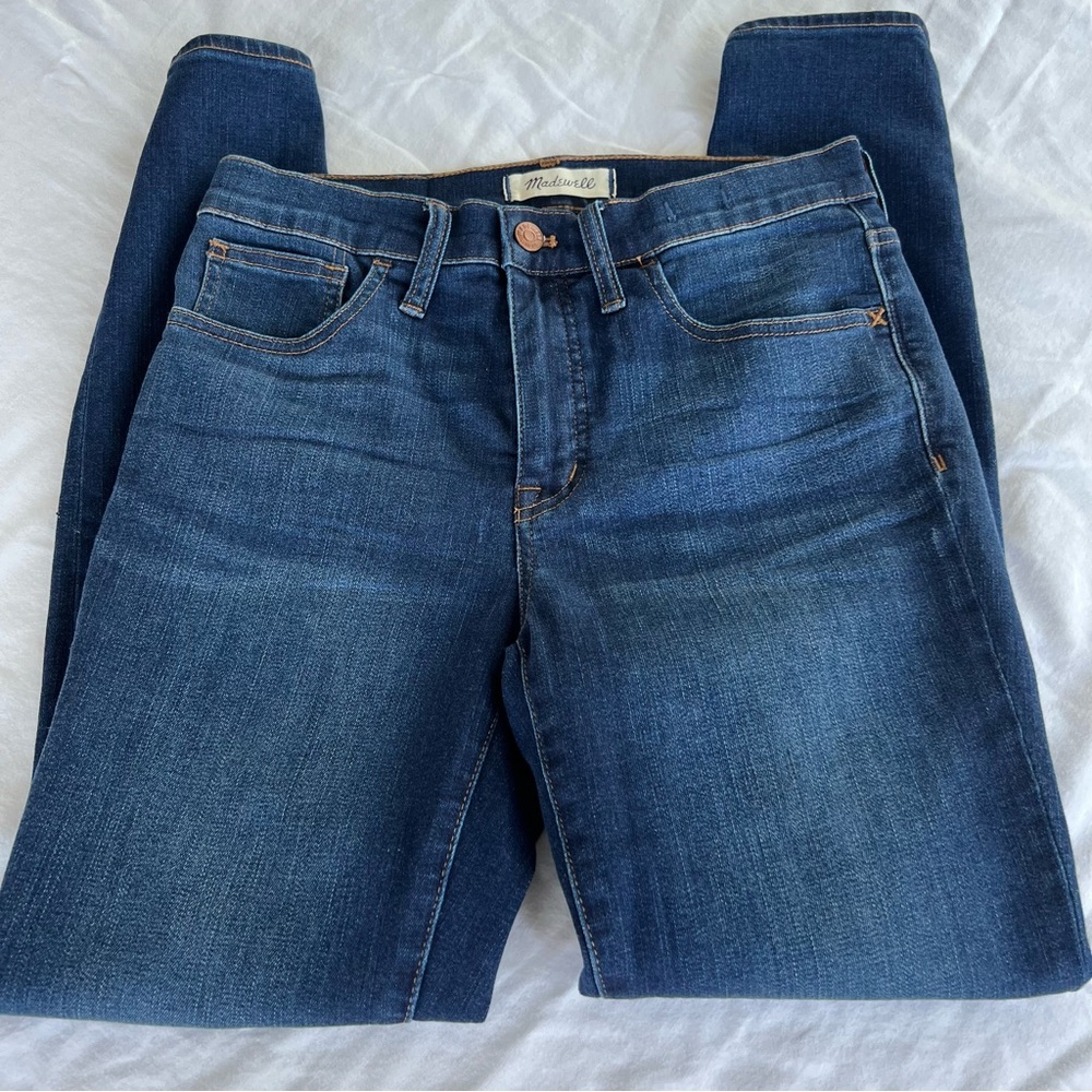 Madewell Roadtripper Skinny Jeans - Dark Blue